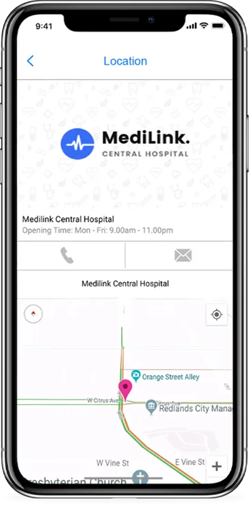 Store locator feature shown in a live client app